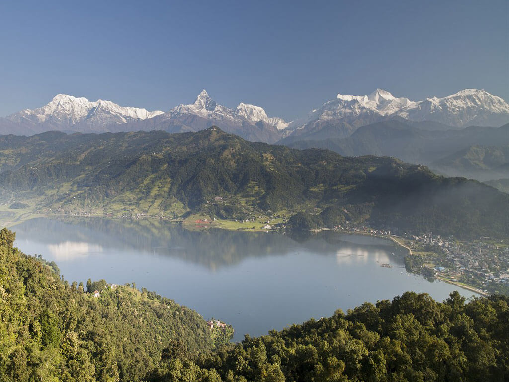 View from World Peace Pagoda, Pokhara